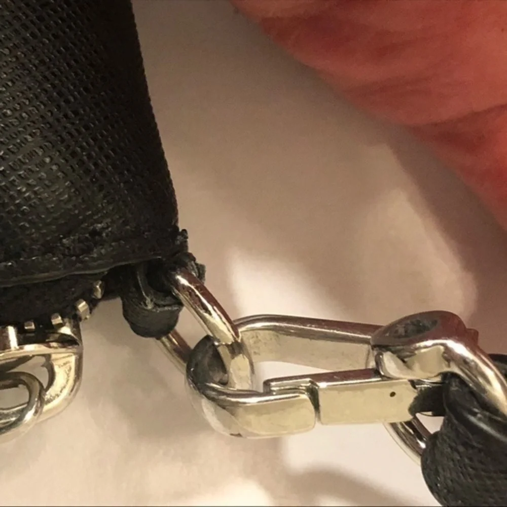 Michael kors black wristlet clutch micro studs
